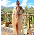 Beige Macramé Dress Creative Beach Travel Set