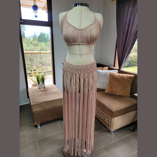 2-Piece Macramé Set - Beach Resort & Festival Outfit