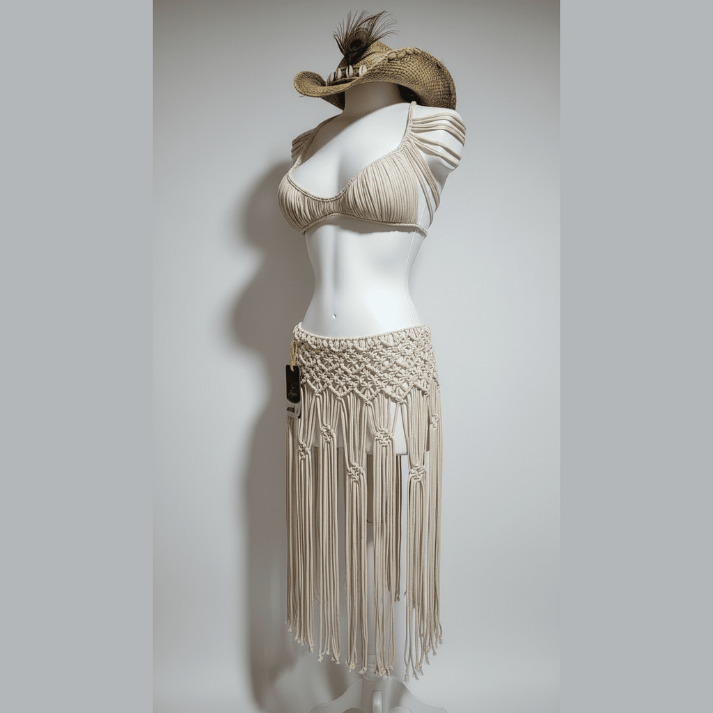 2-Piece Macramé Set - Beach Resort & Festival Outfit